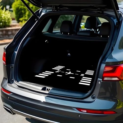 Universal Car Trunk Mat 29" x 39", Airplanes and Runways All Weather Trunk Protection Cargo Liner,Durable Cargo Mat Rear Trunk Liner, Stylish Vehicle Interior Accessories Suitable for Most Car Models - color: Airplanes and Runways