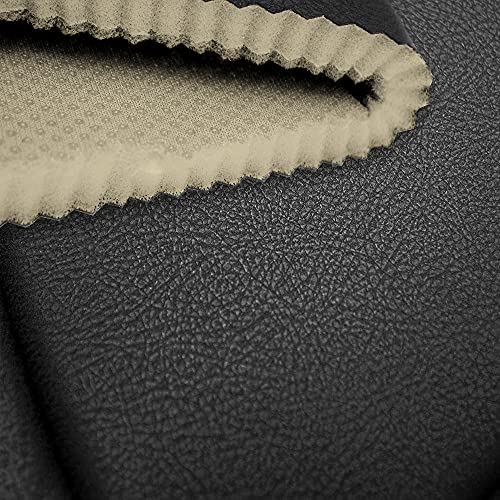 FH Group Back Seat Faux Leather Car Seat Cover - Universal Fit, Rear Seat Covers for Cars with Rear Split Bench, Car Seat Cushions for SUV, Sedan, Van, Black Red Trim - color: Black Red Trim, style: Rear Set