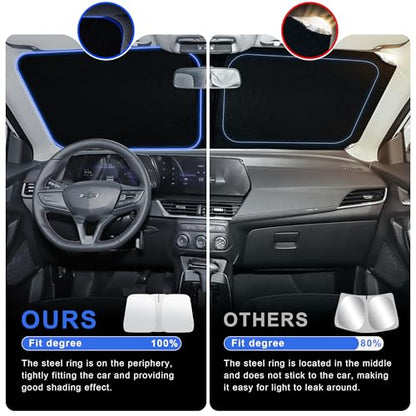 2026 Upgrade Front Windshield Sunshade fit for Chevrolet Trax 2013-2024 Reflector Foldable Car Shade Automotive Windshield Sunshades for Chevrolet Trax Windshield Sun Shade |Keeps Your Vehicle Cool| - size: Fit for Chevrolet Trax 2013-2024