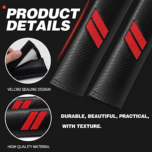 2 PCS Seatbelt covers for Dodge Accessories Seat Belt Pad Compatible for Dodge Charger Durango Challenger Journey Seat Belt Covers for Adults Car Seat Belt Cover Seat Belt Cushion Leather Seat Belt
