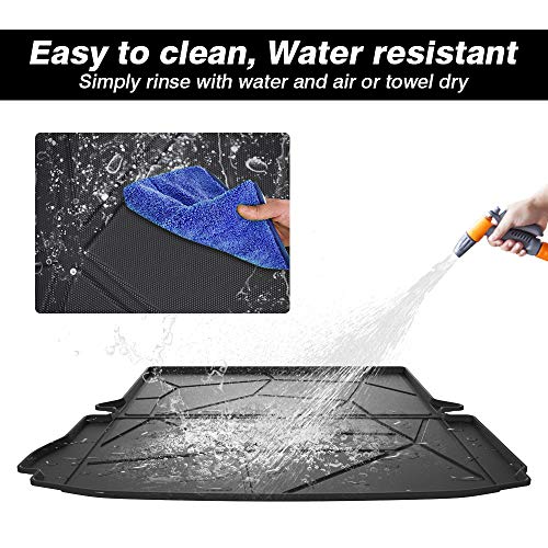 KUST Trunk Cargo Mat for 2011-2019 Ford Explorer, Rear Cargo Trunk Liner for Explorer Accessories All Weather Protection TPE Rubber Raised Edge - style: Explorer 2011-2019 │ Trunk Mat