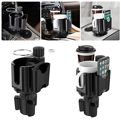 Car Cup Holder Expander Adapter for Large Water Cups,2 Drink Bottles,Cup Coffee Bottles,NATGIC 4-in-1 Cup Holders Expander for Trucks,Sedan, Vehicle Adjustable Cup Holder Expander for Mugs - size: Standard