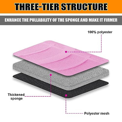 2PCS Car Seat Covers for Front Seats, Breathable Waterproof Polyester Split Automotive Cushion Cover, Vehicle Seat Protectors Driver Interior Accessories Universal for Most Cars, SUV (Pink/Front)