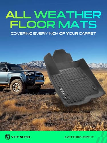 YHTAUTO Automotive Floor Mats Compatible with Honda CR-V CRV 2023-2026 (Include Hybrid), TPE All Weather Car Mats Waterproof Anti-Slip Odorless Floor Liner, 1st & 2nd Row, Set of 3 - size: 2023-2026