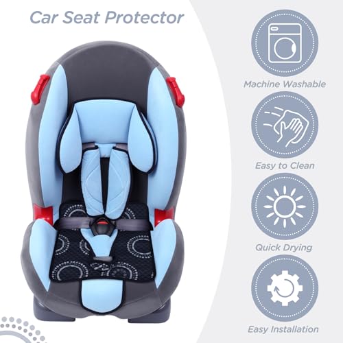 Potty Training Car Seat Protector, Waterproof Car Seat Cover for Toddlers, Piddle Pads for Baby Carseat, Stroller, Non-Slip & Machine Washable (Black, 2PC) - color: Black