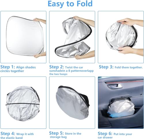 Windshield Sun Shade for Hyundai Tucson Accessories Foldable Window Sunshade Fit 2026 2025 2024 2023 2022 Hyundai Tucson Front Window Shade Sun Visor Blocks UV Keep Car Cooler - size: Ab1. for Hyundai Tucson 2022-2026