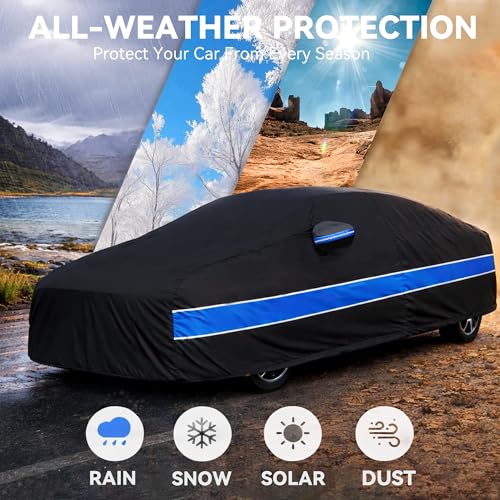 Car Cover Custom Fit Chevy Camaro,10-Layer Car Cover Waterproof All Weather,Full Exterior Cover with Cotton Lining,Sun Rain UV Dust Snow Protection with Door Zipper,Fit for Chevy Camaro 2010-2025 - size: Custom Fit for Chevy Camaro