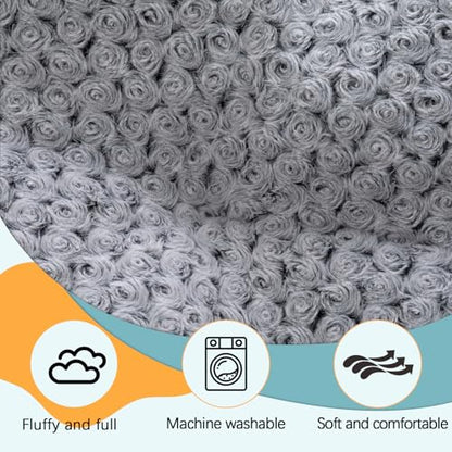 BBTO 47 x 29 Inches Extra Thick Dog Bed for Car Trunk SUV, Non-slip SUV Cargo Liner, Large Size Dog Blanket Mat Pet Backseat Cover with Anti Slip Sticker Travel Hair Resistant Backseat Extenders Cover