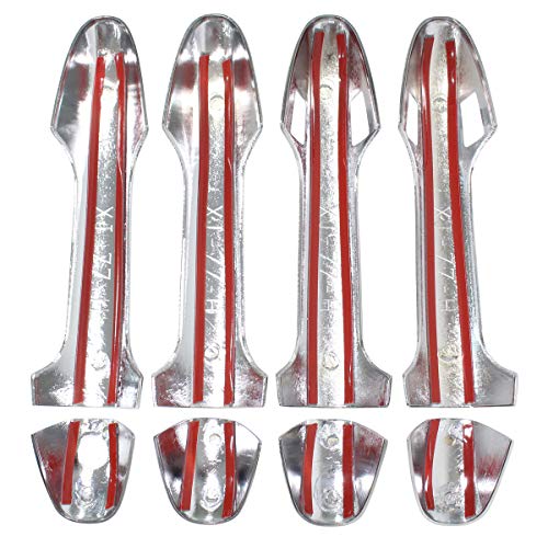 NewYall Chrome Outside Exterior Door Handle Covers for Toyota Highlander 2014-2019 Tacoma 2016-2023 Outer Front Rear Left Driver and Right Passenger Side with Smart Keyhole