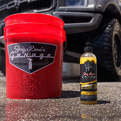 Jay Leno's Garage Ceramic Car Coating Kit – Car Wash Bundle with Ceramic Coating Spray, Car Ceramic Coating Products, Wheel and Tire Cleaner, Microfiber Towels, Applicators & Wash Mitt Detailing Kit - style: Ceramic Detailing Kit
