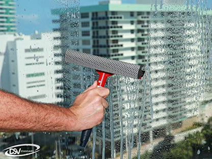 DSV Standard Window Squeegee for Window Cleaning, Window Cleaner Tool for Car Windshield, Shower Door, Boat | 2-in-1 Mini Squeegee for Home | Windshield Squeegee Kit for Car Windows - size: Handheld Squeegee