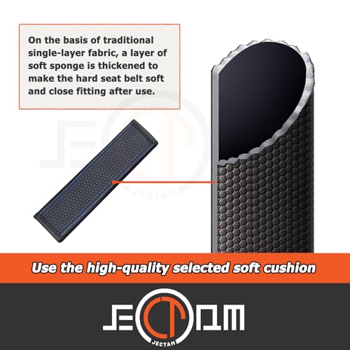 Car Seat Belt Cover Pads, Leather Seat Belt Cover, Universal Car Seat Belt Shoulder Strap Covers, Breathable Leather Soft Harness Pad Protect Your Neck and Shoulder, 2 PCS (Diamond-Black) - color: Diamond-Black