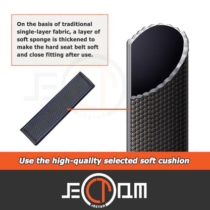 Car Seat Belt Cover Pads, Leather Seat Belt Cover, Universal Car Seat Belt Shoulder Strap Covers, Breathable Leather Soft Harness Pad Protect Your Neck and Shoulder, 2 PCS (Diamond-Black) - color: Diamond-Black