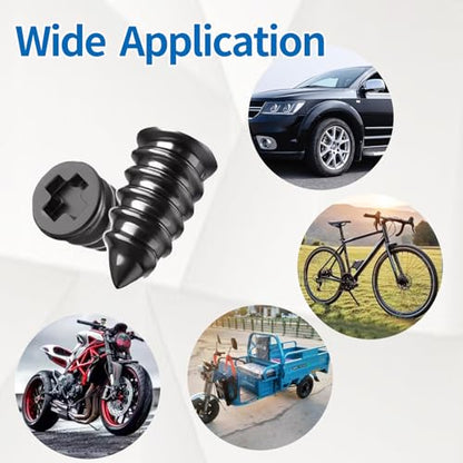 Tire Repair Rubber Nail Kit with Extraction Pliers, Screwdriver and Gloves - 40 PCS Vacuum Tire Repair Screws, Emergency Tubeless Tire Plug Kit for Car, Motorcycle, Truck, SUV, ATV