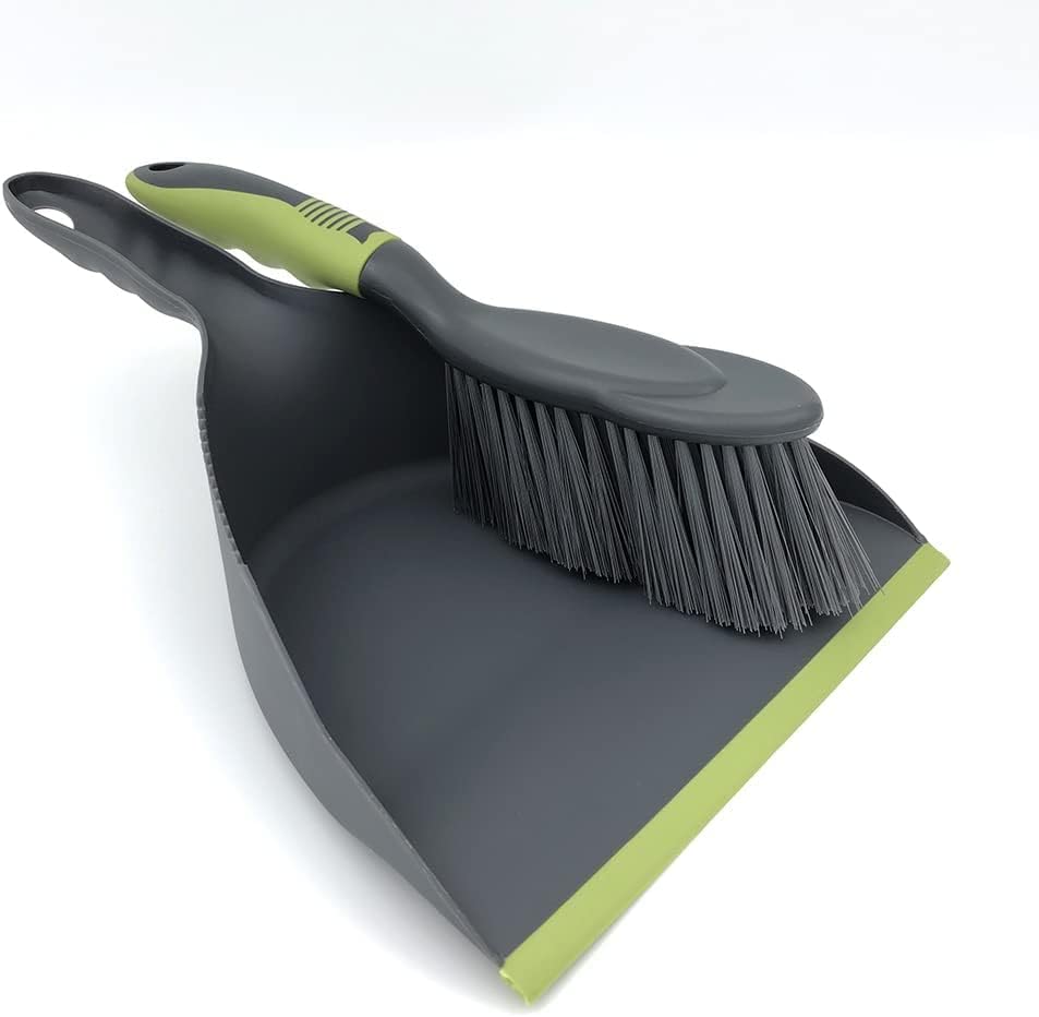 Dust Pan Broom Dustpan Brush - Dust Pans with Brush, Hand Broom and Dustpan Set, Handheld Broom and Dustpan Set, Used to Clean Floors, Tables, Animal Cages, PET Fiber Bristles (3pcs) - size: 3set
