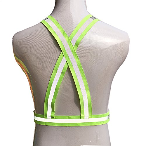 zojo Reflective Vest | Lightweight, Adjustable & Elastic | Safety & High Visibility for Running, Jogging, Walking,Cycling | Fits Outdoor Clothing (1 Pack, Neon Yellow) - color: 1pc-neon Yellow