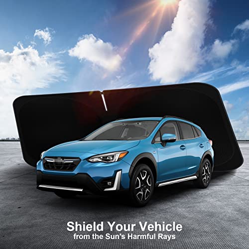 Car Windshield Sun Shade Compatible with 2018 2019 2020 2021 2022 2023 2024 2025 2026 Subaru Crosstrek 2.0i Premium Limited Wagon Accessories Foldable Sunshade Custom Windshield Sun Visor - size: For 2018-2026 Subaru Crosstrek
