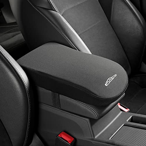 Advanced Car Center Console Pad,Memory Foam Car Armrest Cushion,Elbow Rest Pillow,Auto Armrest Pad,Great for Long-time Driving,Universal Seat Box Cover Protector for Most Vehicles - color: Black