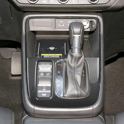 ramuel Compatible with Stainless Steel Gear Shift Panel Cover Trim Interior Accessories for Honda CRV 2023 (Carbon Fiber)