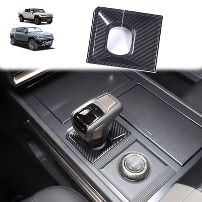 for Hummer EV 1 Drive Mode Gear Shift Knobs Cover and 1 Gear Shift Knob Panel Frame Trim Compatible with Hummer EV SUV Pickup 2022-2024 2025+