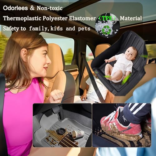 Aiqiying Floor Mats＆Cargo Liners Compatible with Toyota Camry 2018-2024 FWD Models, Non Hybrid or AWD，All Weather Waterproof Durable Custom-Fit Front Rear Full Set Carpet Protection TPE Accessories - size: 3）For Toyota Camry I 2018-2024 I Floor＆Trunk Mat
