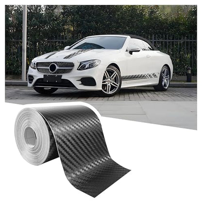 carleef 30FT x 3" Carbon Fiber Wrap Pin Striping Tape for Cars,Carbon Fiber Tape for All Vehicles Body Components,Universal Automotive Pinstriping Tape Car Accessories - color: 3 inch