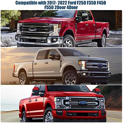 6 Layers Truck Windshield Sun Shade Compatible with Ford F250 F350 F450 F550 2Door 4Door 2017 2018 2019 2020 2021 2022 2024 - Upgraded Sun Protection Foldable - size: 2017- 2022 Ford F250 F350 F450 F550
