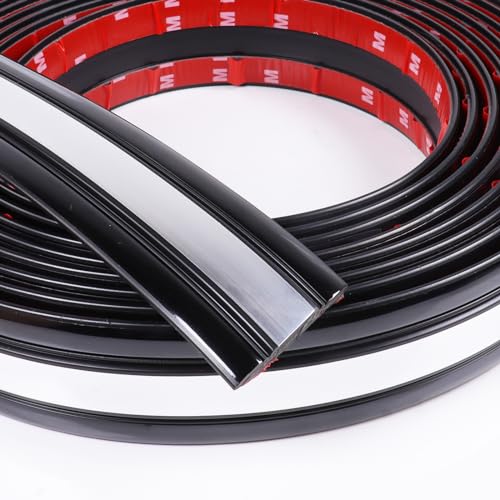 18FT Automotive Chrome Trim Molding Heavy Duty Car Side Molding UV Protected Scratch-Proof for RV Truck Motor Bumper Door Window Self Adhesive, 1-11/16" Wide