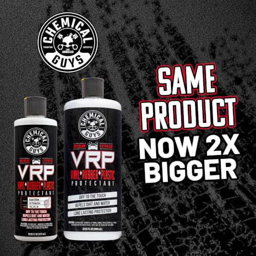 Chemical Guys VRP Vinyl, Rubber, and Plastic Dressing - Tire Dressing, Non-Greasy, Dry-to-the-Touch Shine for Tires, Trim, and More, Safe for Cars, Trucks, SUVs, RVs & More - 32 oz - size: 32 Fl Oz (Pack of 1)