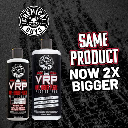Chemical Guys VRP Vinyl, Rubber, and Plastic Dressing - Tire Dressing, Non-Greasy, Dry-to-the-Touch Shine for Tires, Trim, and More, Safe for Cars, Trucks, SUVs, RVs & More - 32 oz - size: 32 Fl Oz (Pack of 1)
