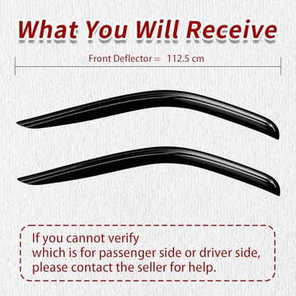 2PC Rain Guards for 2014-2025 Ford Transit Commercial Models Window Visors Deflectors Sun Shades Vent Tape On Out Channel - size: 14-24 Ford Transit