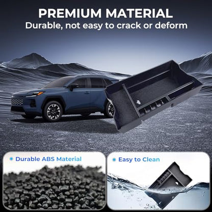 Center Console Organizer Tray Storage Box for Toyota RAV4 2026, Interior Accessories Armrest Insert Tray Storage Box for 2026 RAV 4, Black - style: 12) Fits for Toyota RAV4 2026