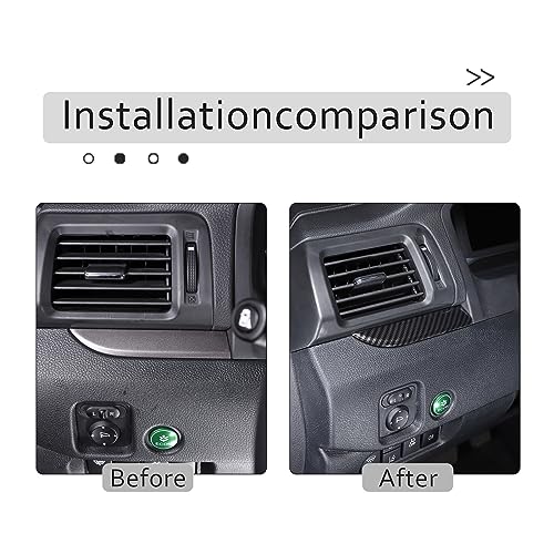Dashboard Panel Cover for Honda Pilot 2016-2022/ Ridgeline 2016-2020/ Passport 2019-2025 Accessories, Center Console Instrument Panel Trim Strip, Dash Upper Center Panel Trim Bezel, ABS (Carbon Fiber) - color: Carbon Fiber