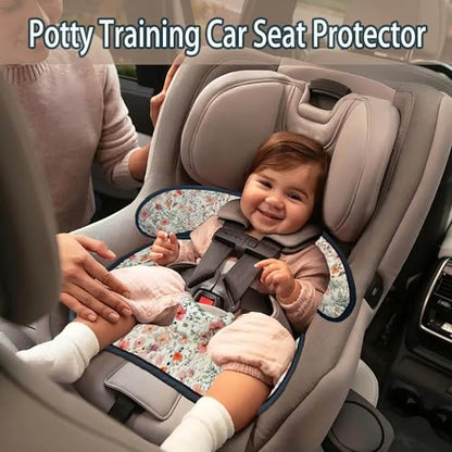 Gulissa 2 Pack Piddle Pad - Potty Training Car Seat Protector, Waterproof Car Seat Cover for Car Seats & Strollers, Non-Slip, Leak-Proof & Washable Fits All Seats for Ages 6 Months to 4 Years (Pink) - color: Pink