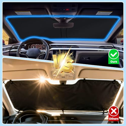 Windshield Sunshade for Mazda CX-30 2019-2026, Foldable Front Windshield Sun Cover with Steering Wheel Shade, UV Heat Reflective Car Sun Visor to Keep Interior Cool - size: For Mazda CX-30 2019-2026