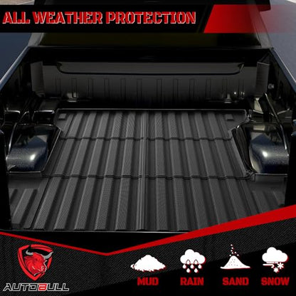Truck Bed Mat Bed Liner Compatible for 2019-2026 Chevrolet Chevy Silverado 1500 | GMC Sierra 1500 (Only Fit 5.8FT, 69.92" Bed), Not Fit Drop-in Liner - style: 1) 2019-2026 |Slv&Sra 1500 Bed Mat (5.8FT,69.92" Bed)