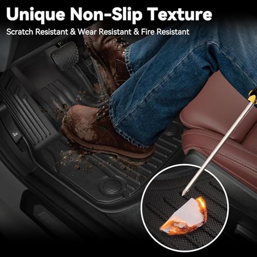 AOMSAZTO Floor Mats and Cargo Mat Backrest Mat Compatible with Toyota Land Cruiser & Lexus GX550 2024 2025 - All Weather TPE Waterproof Anti-Slip Floor Liner and Trunk Mat Car Mat (Only for 5 Seat) - style: 2024-2025 | For Toyota Land Cruiser | Full Set