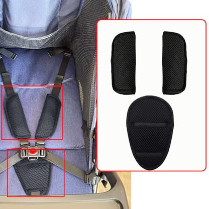 3 Pack Car Seat Strap Covers,Car Seatbelt Crotch Cushion for Newborns Infants Kids, Car Seat Belt Kit for Toddlers,Universal Seat Belt Strap Covers