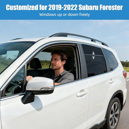 Car Window Shades for 2019-2022 Forester - Rear Side Window Sun Shade for Baby, Breathable Mesh Car Privacy Window Covers, UV Protection and Heat Insulation for Road Trips, Napping, Camping - size: Forester(2019-2022)R-2PCS