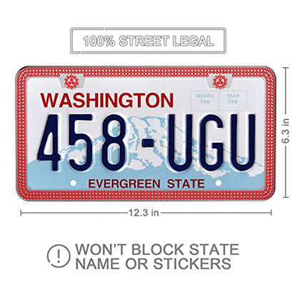 SHARE&CARE Bling License Plate Frame, Crystal License Plate Cover, Car License Plate Holder with Rhinestone Crystal Diamond Screw Set - 2 Pack (Blue) - color: BLUE