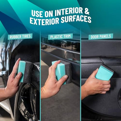 Chemical Guys Wonder Wave Durafoam Contoured Large Tire Shine & Dressing Applicator, 4 Pack - size: 4 Pack