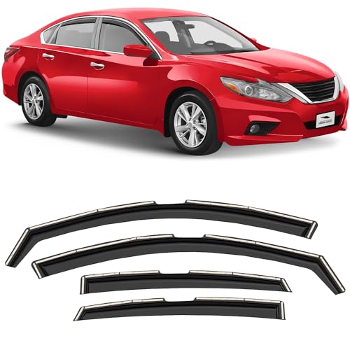 Voron Glass in-Channel Extra Durable Rain Guards for Nissan Altima 2013-2018, Window Deflectors, Vent Window Visors, 4 Pieces - 220235 - color: For Altima 13-18