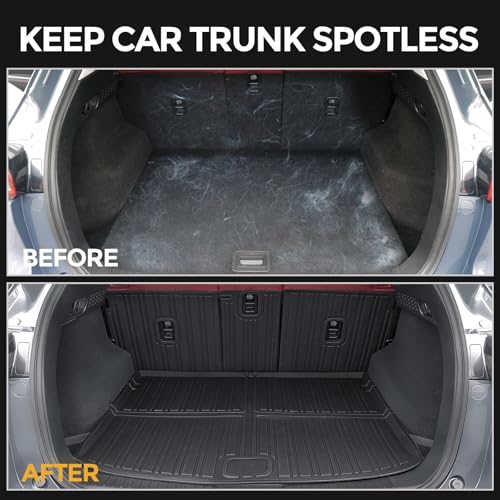 Cargo Mat for Mazda CX-5 2017-2025 Accessories, Full Coverage All Weather Trunk Cargo Liner with Backrest Protectors & Storage Mats