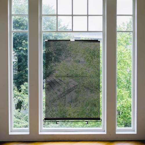 PATKAW (1 Pcs) Window Blinds, Blackout Shades No Drill, Suction Cup Temporary Roller Blind, Light Blocking Window Cover for Bedroom, Office, Nursery, Home Privacy, Travel, Rv and Car - size: 125.00X40.00X1.00CM