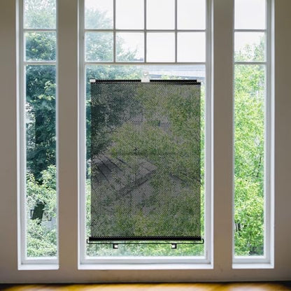 PATKAW (1 Pcs) Window Blinds, Blackout Shades No Drill, Suction Cup Temporary Roller Blind, Light Blocking Window Cover for Bedroom, Office, Nursery, Home Privacy, Travel, Rv and Car - size: 125.00X40.00X1.00CM