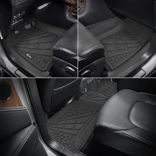 KARPAL Floor Mats for 2001-2007 Chevy Silverado/GMC Sierra 1500/2500/3500 (Only Fit Extended Cab Classic Body Style), All-Weather TPE Custom Fit Floor Liners Car Accessories - style: 2001-2007 | For Chevy Silverado Extended Cab| 1st & 2nd Row