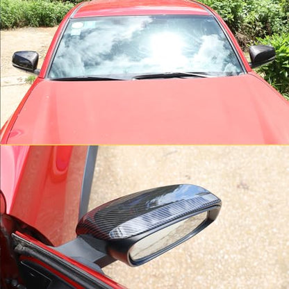 Auto Door Rearview Mirror Protective Trim Cap Compatible with Toyota Wildlander 2020-2022, Side View Mirror Cover Door Side Moulding Trim Accessories (carbon fiber pattern)