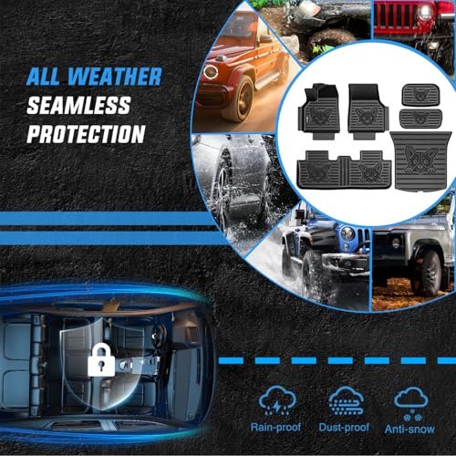 Nilight TPE Floor Mats & Cargo Mats Set for Tesla Model Y (5 Seat only) 2021 2022 2023 2024 2025 All Weather Custom Fit Heavy Duty Floor Liners - color: 2021-2025 Tesla Model Y 5 Seat