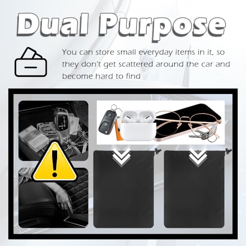 2PCS Car Side Mirror Covers,Drawstring-style Mirror Covers for Cars Provide Protection from Dust and Snow,Essential Car Mirrors Cover for Winter Automotive Exterior Accessories