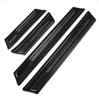 Beautost Fit for Honda CRV CR-V 2023 2024 2025 2026 Outside Door Sill Scuff Plate Guard Cover Trims (Black) - color: Black